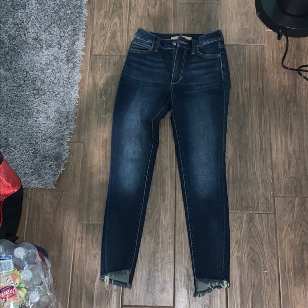 JOE’S Denim dark-wash skinny jeans